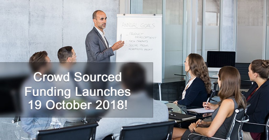 Crowd Sourced Funding Launches 19 October 2018
