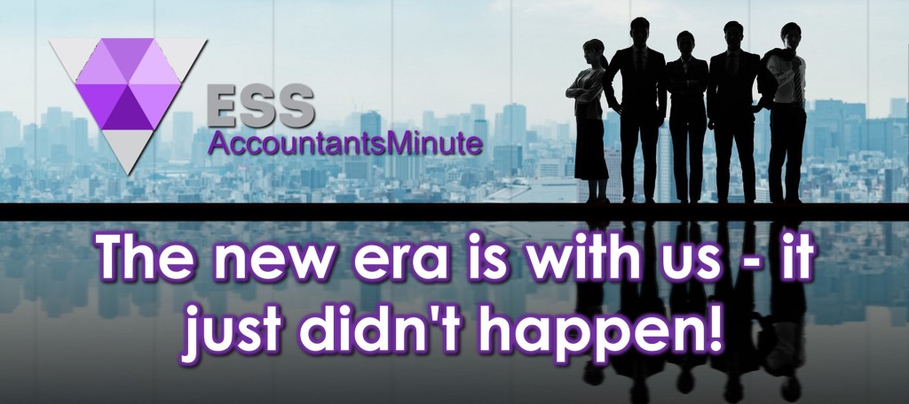 The new era is with us - it just didn't happen!