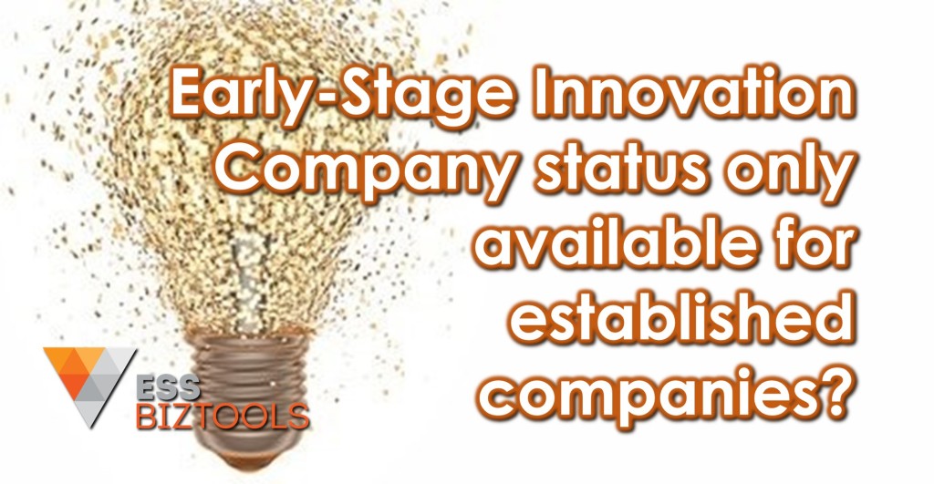 Early-Stage Innovation Company status only available for established companies?